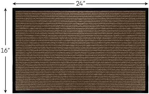 LuxUrux Striped Brown Door Mat - Image 3