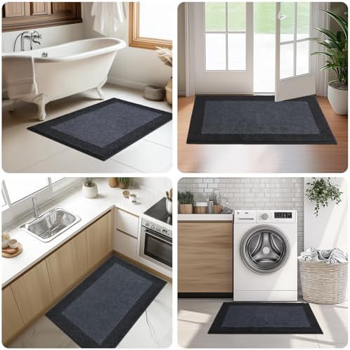 Door Rug 20" x 32", Washable Throw Rug - Image 5