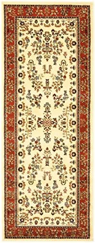SAFAVIEH Lyndhurst Runner Rug 2'3"x12', Traditional Ivory & Rust LNH331R - Image 3