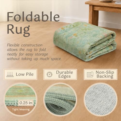 Large 8x10 Bedroom Area Rug, Washable Living Room Rugs, Floral and Botanical - Image 5