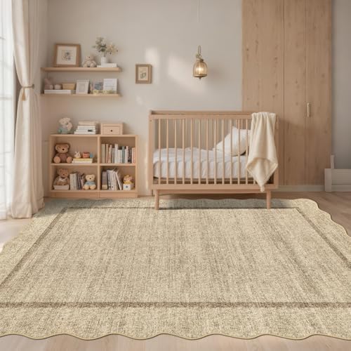 GarveeHome Scalloped Washable Rug 5x7 Area Rugs - Image 2
