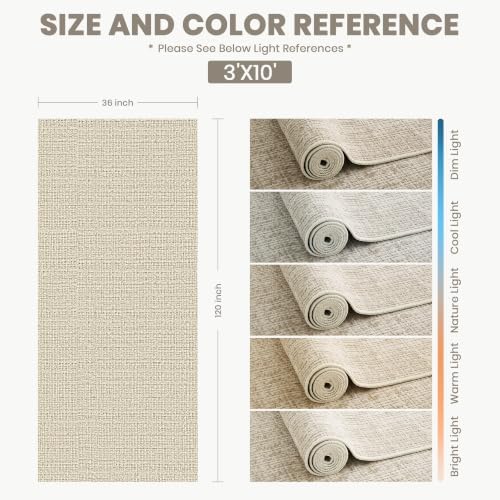 3x10 Runner Rug Non Slip, High-Low Pile Runners - Image 2