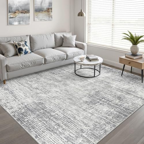 LOONGRUG 7x9 Area Rug Washable Neutral Modern Rug - Image 6