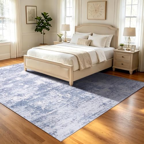 6x9 Area Rugs Living Room Rug Abstract Washable Rug Non-Slip Soft Low Pile - Image 4