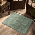 2x3 Washable Boho Entryway Area Rug Teal Non-Slip Front Door Mat by LULLOSA