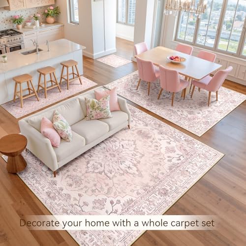 RELEANY Washable Area Rug, Large 9'x12' - Image 4