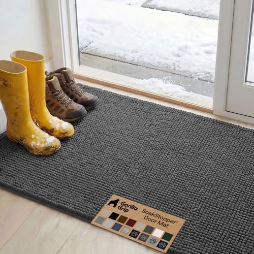GORILLA GRIP SoakSTOPPER Indoor Door Mat by GorillaGrip