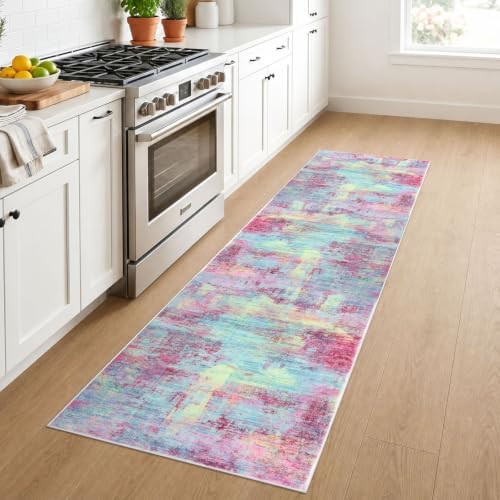 IOHOUZE Abstract Runner Rug 2x7 Ft Washable Runners - Image 3