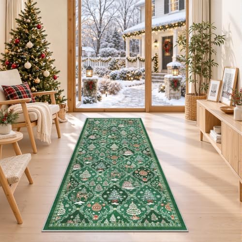 Christmas Runner Rug 2x5 for Hallway by Soalmost