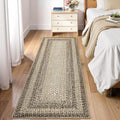 RUGSREAL 2x6 Runner Rug Braided Print Hallway Area Rugs Machine Washable by RUGSREAL