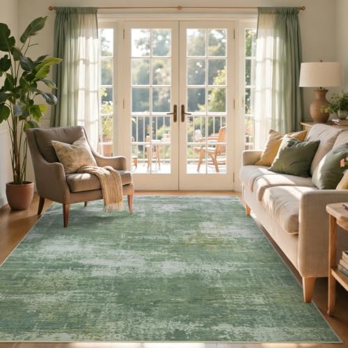 5x7 Ft Abstract Washable Area Rugs - Image 2