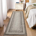 RUGSREAL Braided Print Runner Rug 2x8 Machine Washable Hallway Runner Rugs by RUGSREAL