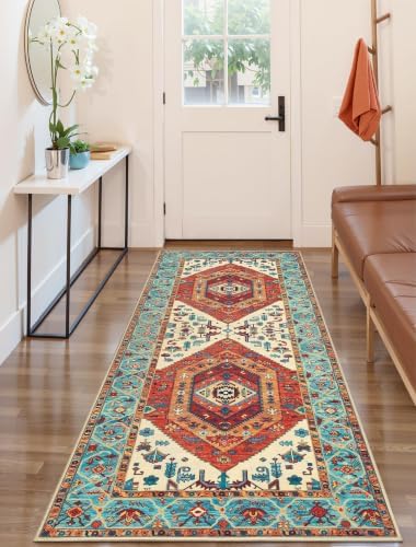 SERISSA 2x6 Washable Non Slip Boho Runner Rug - Image 5