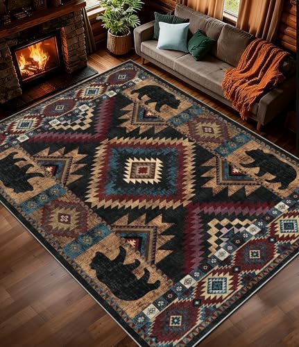 YIHOUSE 9x12 Western Cabin Area Rugs by YIHOUSE
