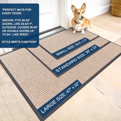 OLANLY Front Door Mat 59x23, Waterproof Heavy-Duty Indoor Outdoor Doormat - Image 2