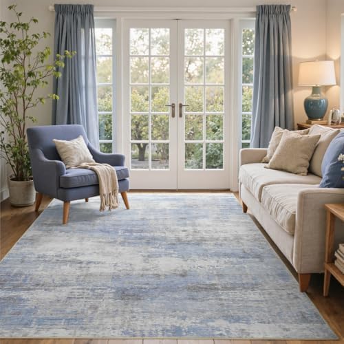 5x7 Ft Abstract Washable Area Rugs - Image 2