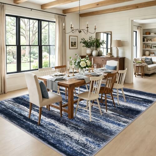 Lansny Modern Abstract 8x10 Area Rugs - Image 2