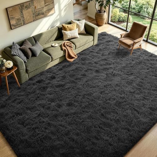 FinRèc Home 9x12 Non-Slip Fluffy Area Rugs - Image 3