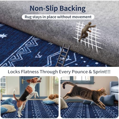 SERISSA 2x10 Washable Non-Slip Boho Runner Rug - Image 5