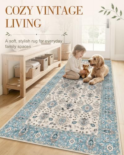 OLANLY 9x12 Washable Area Rug, Soft Non Slip Carpet - Image 3