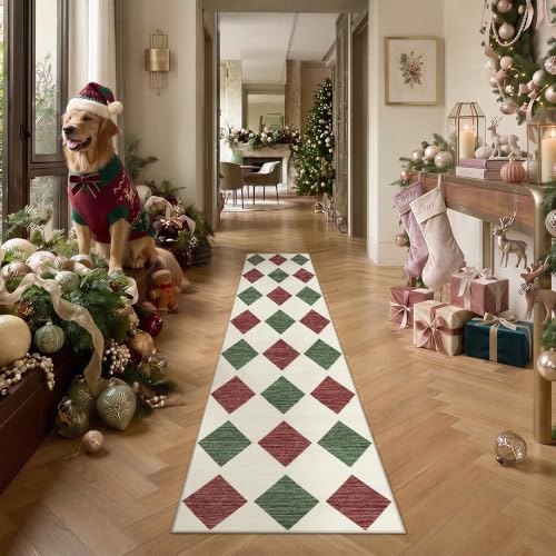 PureCozy Christmas Runner Rug 2x8 by PureCozy