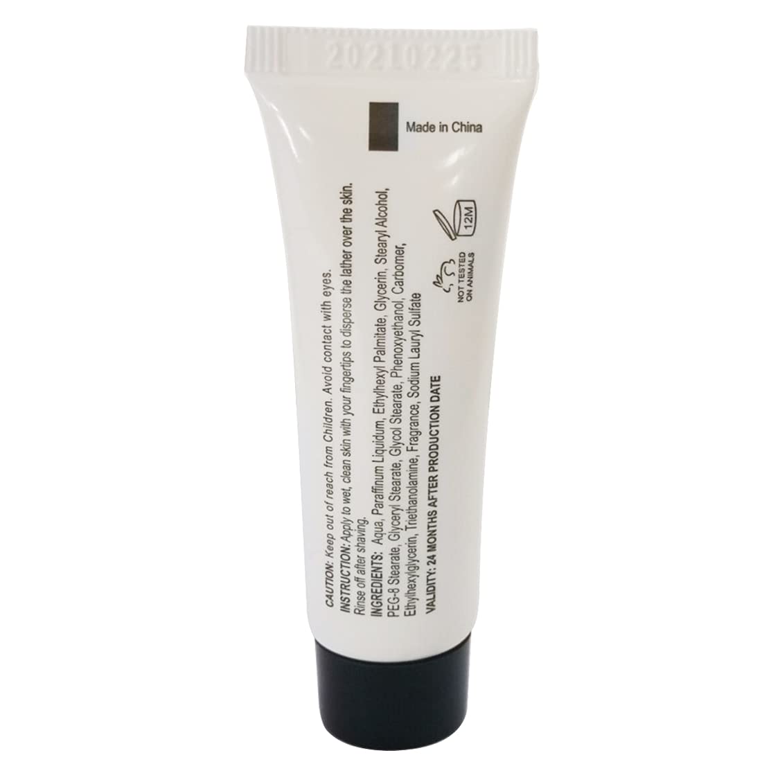 Shaving Cream Tubes - 10 mL, Pack of 48, Unscented - Travel Shaving Cream & Individual Packets for Men - Smooth Lather
