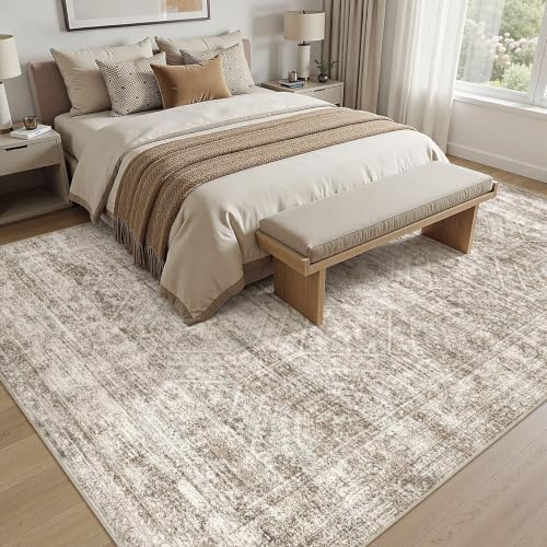 cotiled 7x9 Area Rugs Abstract Distressed Washable Large Living Room Rug - Image 3