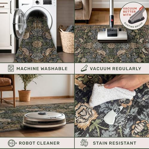 10 ft Long Vintage Runner Rugs for Hallways - Image 4
