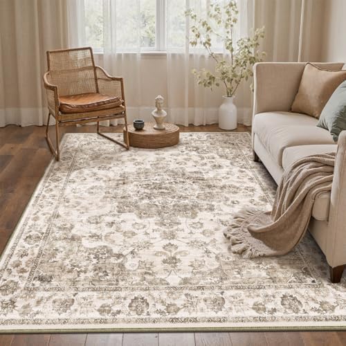 3x5 Brown Neutral Area Rug - Image 3
