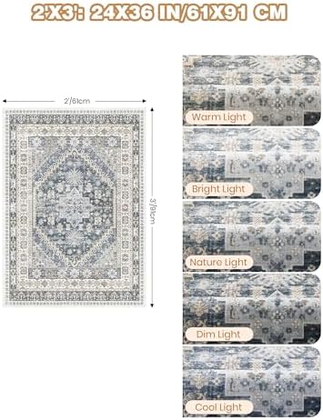 2x3 Entryway Rug Washable Rug Runner - Image 2