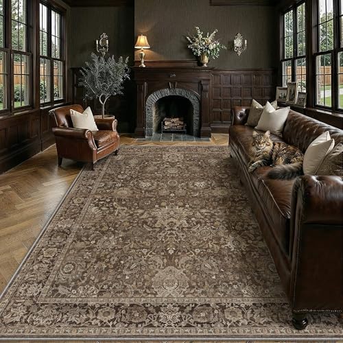 HUGEAR Area Rugs 10x14 Beige Vintage Rug - Image 2