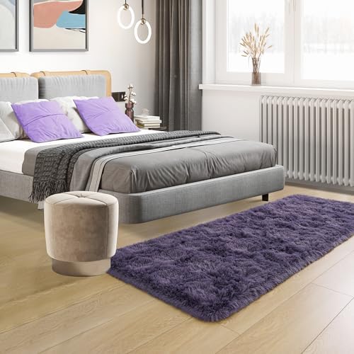 Tepook Purple Soft Runner Rugs for Bedroom 2x6 ft - Image 6