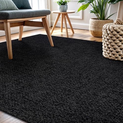 CAMILSON Easy Jute Runner Rug 2x7, Indoor Outdoor Dark Gray Farmhouse Area Rugs - Image 4