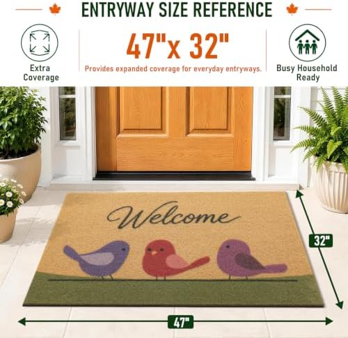 OLANLY Front Door Mat 47x32, Low Profile Doormat - Image 2
