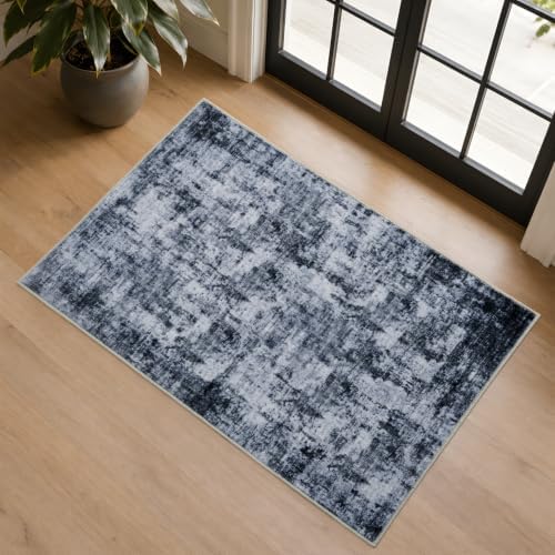 2x3 Area Rug Washable Abstract: Non Slip Throw Rugs - Image 2