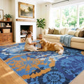 Large Boho Washable 9x12 Area Rug by Quntue