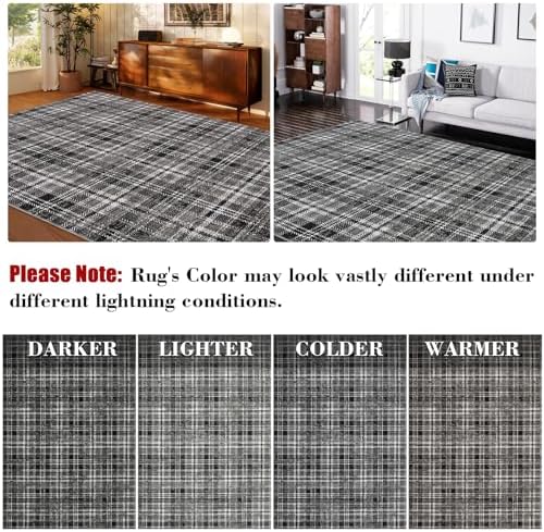 Garvee Tartan Plaid Washable Rugs - Image 7