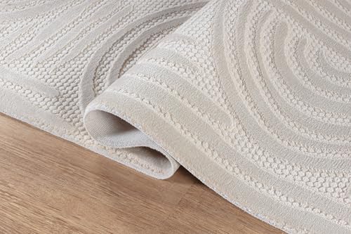 Modern Indoor Rug Orbit 4 Round Area Rugs - Image 4