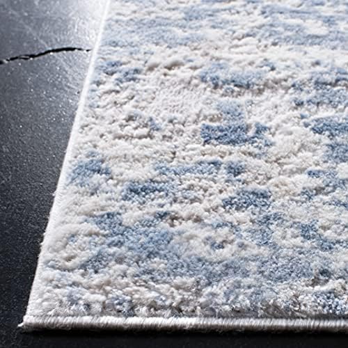SAFAVIEH Amelia Square Rug 8', Modern Grey & Blue ALA705F - Image 4