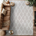Modern Indoor Rug Diamond 9x12 Area Rugs by Unknown