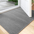 Indoor Door Mat Thin Low Profile Entryway Mats Grey 36"x59" by Unknown