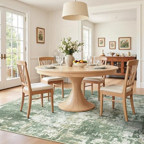 RELEANY Washable 8'x10' Abstract Area Rug - Image 4