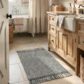 Collive Modern Farmhouse Bathroom Rug by Collive