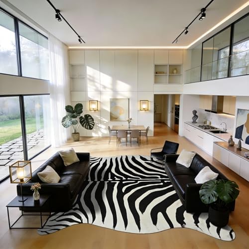 BENRON Zebra Rug, Animal Print Rug - Image 7