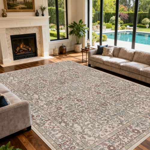 10x14 Area Rug for Living Room Washable Carpet - Image 2