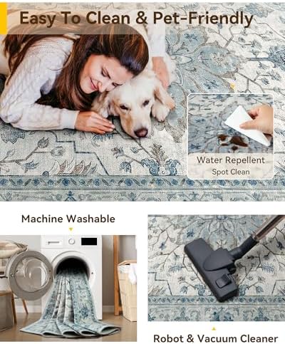 RELEANY Washable Area Rug - Image 5