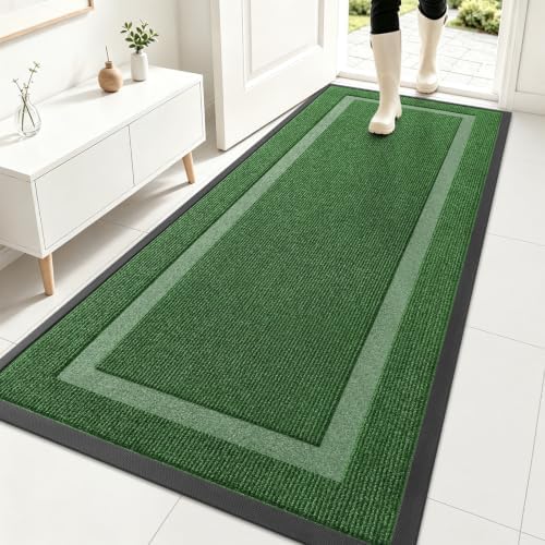 OLANLY Front Door Mat Outside 71x30, All-Season Heavy-Duty Rubber Doormat by OLANLY