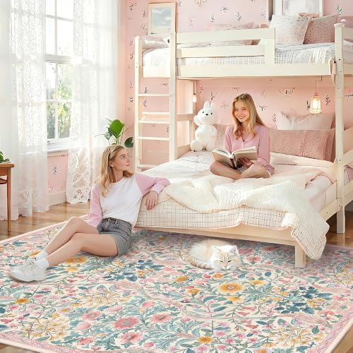 8x10 Large Area Rug Floral Botanical Boho Carpet - Image 4