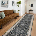 Hazo Haus Black Boho Washable 3x12 Extra Long Runner Rug by HazoHaus