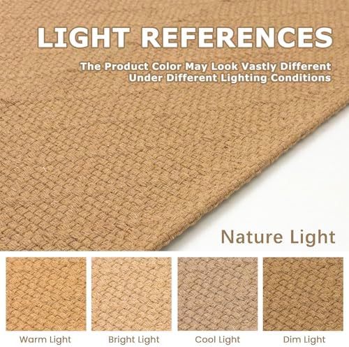 KOZYFLY Washable Entryway Rug, 3x5 Ft, Warm Tan - Image 3